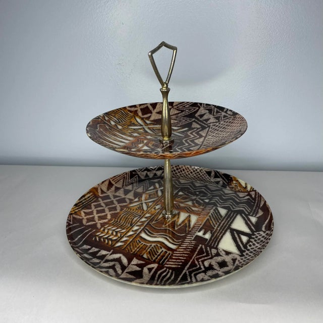 Mid Century Fiberglass Two Tier Platter For Sale In Columbia, SC - Image 6 of 6