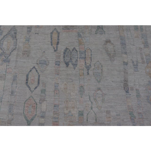 Modern Tribal Rug by Keivan Woven Arts, Handwoven Wool 9'0 X 11'11 For Sale - Image 10 of 12