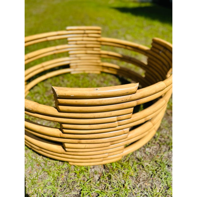 Ralph Lauren Rattan Coffee Table Base For Sale In Charleston - Image 6 of 7