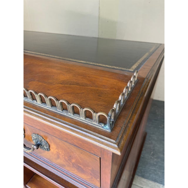 Late 20th Century Baker Stately Homes Slant Top Desk For Sale - Image 12 of 14