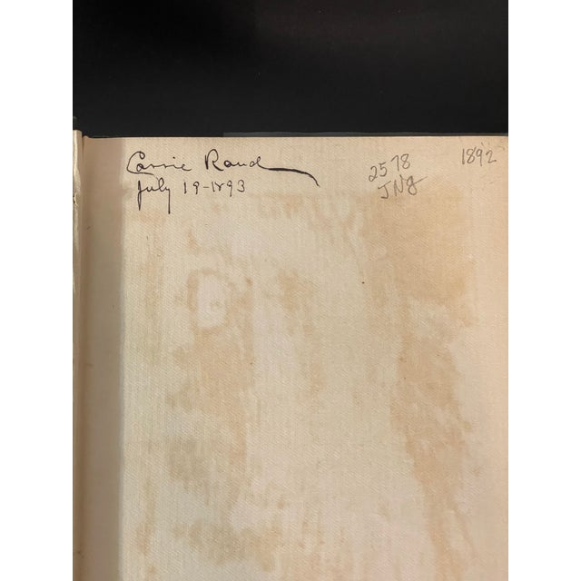 Victorian Era Society Book Titled “Dinners, Ceremonious and Unceremonious, and the Modern Methods of Serving Them" by Abby Buchanan Longstreet For Sale - Image 4 of 11