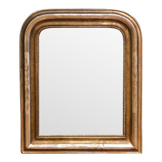 19th Century French Louis Philippe Carved Giltwood Wall Mirror For Sale