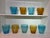 1970s Italian Venini for Disaronno Turquoise and Yellow Glass Ice Buckets -Set of 9 For Sale In Boston - Image 6 of 11