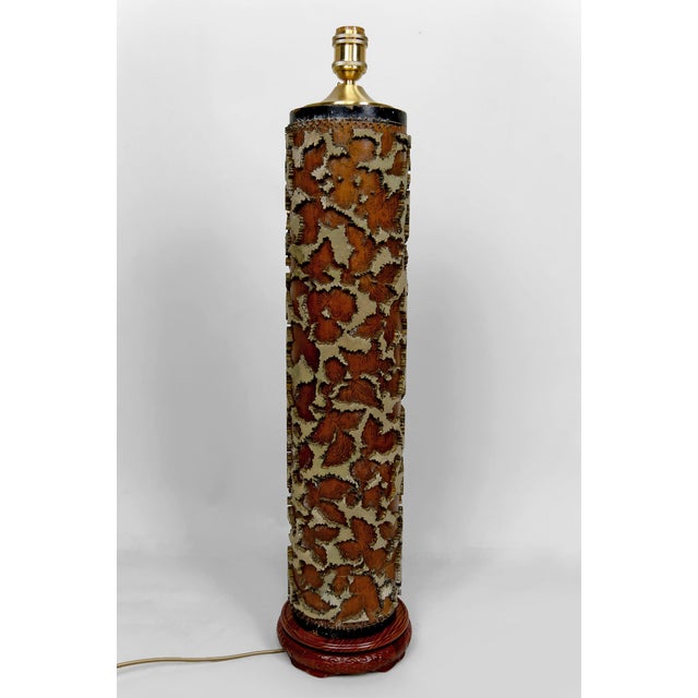 Important Lamp – Antique Victorian Industrial Printing Roller – Late 19th Century A sublime and rare statement lamp,...