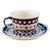 New Cups with Krokus Saucer from Zakłady Ceramiczne Bolesławiec , Set of 4 For Sale - Image 9 of 9
