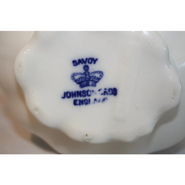Antique English Savoy Creamer & Sugar For Sale - Image 9 of 10