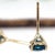 Metal Round 5mm - London Blue Topaz Solitaire Martini Studs in 14k Solid Gold- Set of 2 For Sale - Image 7 of 7
