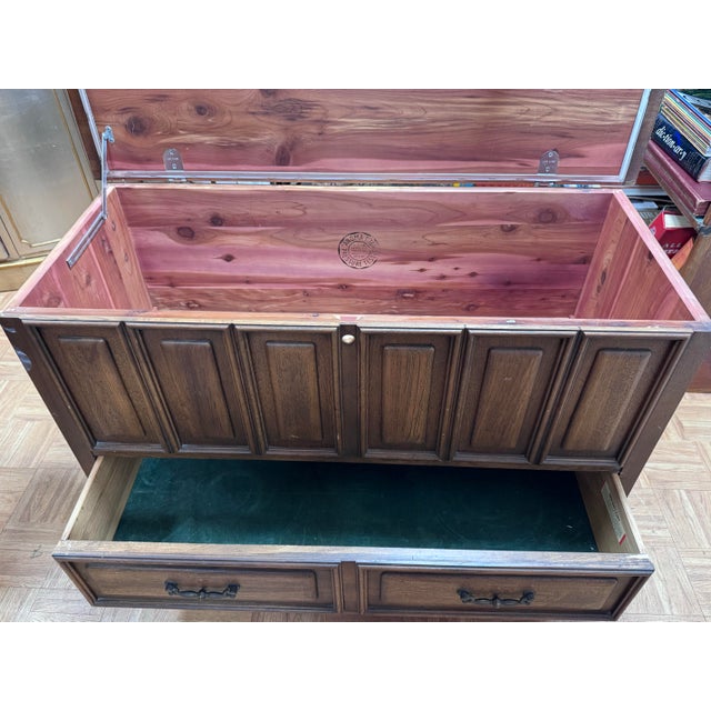 Vintage Lane cedar chest made in Altavista, Virginia, dated April 15, 1966, based on Lane's reverse-read serial number...