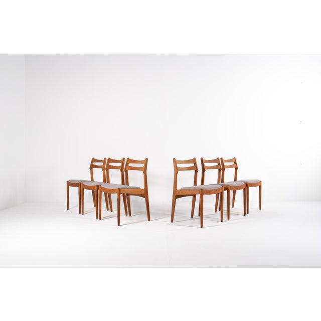 Mid-Century Modern Danish Oak Dining Chairs from Vamo Sønderborg, 1960s, Set of 6 For Sale - Image 15 of 15