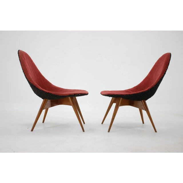 1960s Set of Fibreglass Chairs, Czechoslovakia, 1960s For Sale - Image 5 of 8