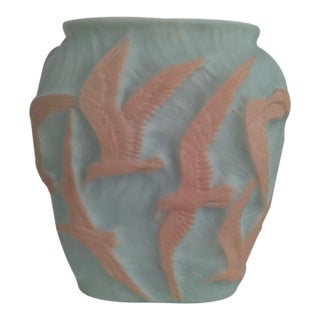 Phoenix Consolidated Art Glass Vase For Sale