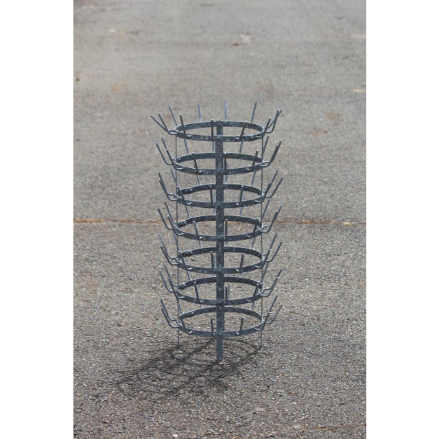Contemporary Metal Kitchen Rack with Hooks, 1970s For Sale - Image 3 of 12