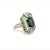 Green Tourmaline Tsavorite Diamond Ring 14k Gold 5.55 TCW GIA Certified For Sale - Image 8 of 12