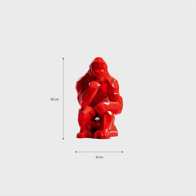 Richard Orlinski, Kong Red Thinker, Sculpture For Sale - Image 7 of 11