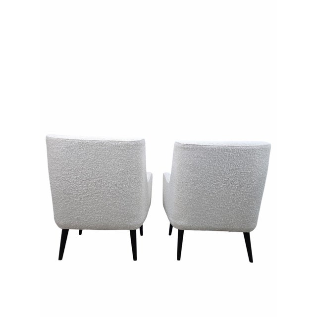 MCM Lounge Chairs Attributed to Charles Ramos, Newly Reupholstered - Pair For Sale In Chicago - Image 6 of 11