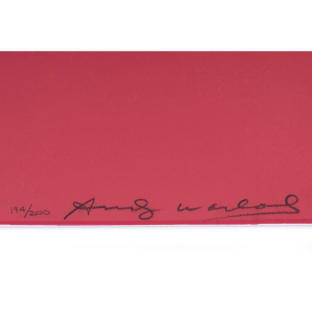 Screen print on Lenox Museum Board. Hand signed lower right by Andy Warhol. Hand numbered 194/200 on lower right (there...