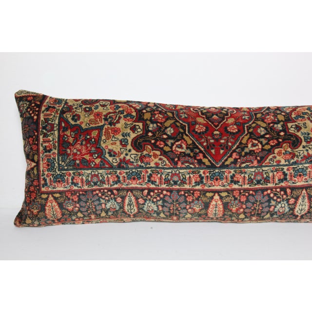 Antique One of a Kind High Quality Persian Rug Pillow Cover -16' X 46'' For Sale - Image 9 of 13