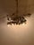Renaissance 1950s Tole Italian Chandelier From Florence in Brass For Sale - Image 3 of 6