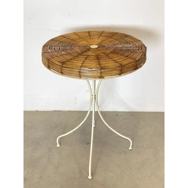 Vintage Rush and Iron Table, 1970s For Sale - Image 3 of 11