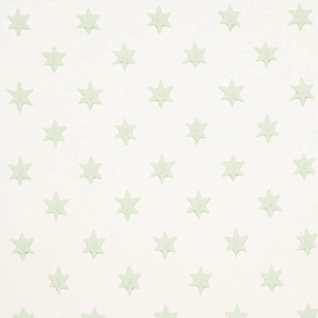 Schumacher Sample - Schumacher Astral Wallpaper in Green For Sale - Image 4 of 4