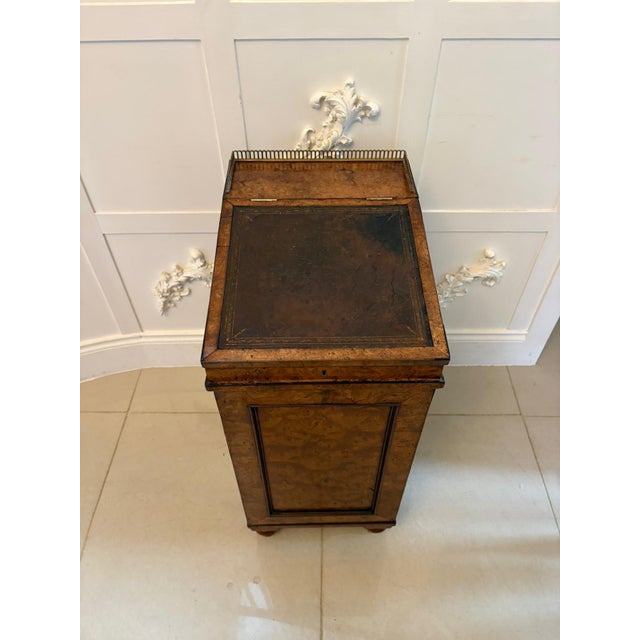 A rare and highly attractive antique George III pollard oak Davenport desk of small proportions and exceptional character....