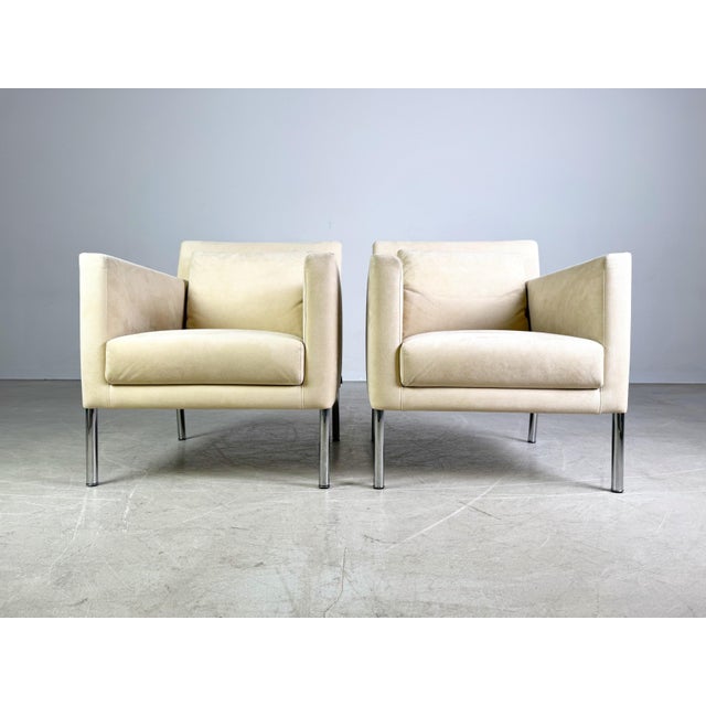 Jason 391 Armchair in Beige Suede from Walter Knoll For Sale - Image 6 of 11