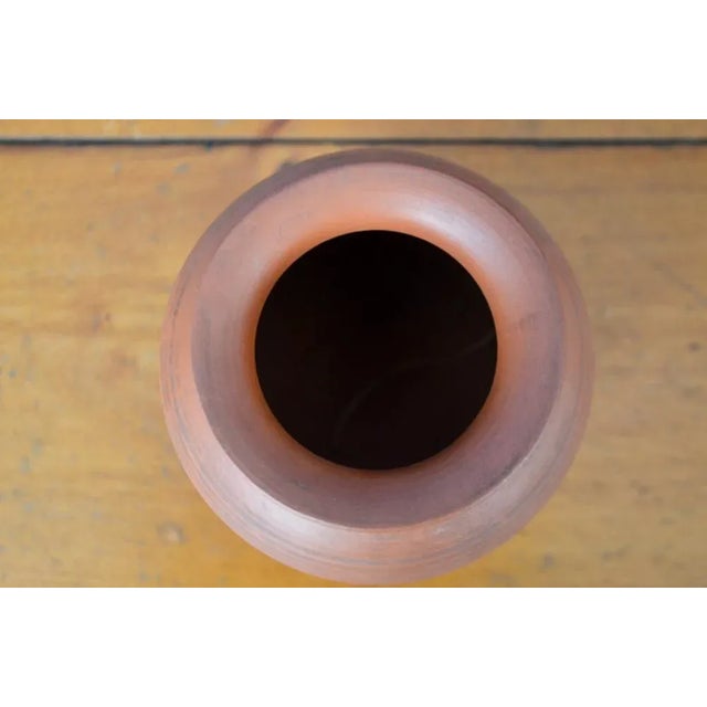 1960s Brown Ceramic Vase by Alfred Krupp for Clinker Ceramics For Sale - Image 5 of 8