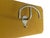 Mid-Century Modern Wall Coat Rack in Mustard-Colored Wool and Nickel Plated Metal by Sergio Mazza for Artemide, 1960s For Sale - Image 3 of 11