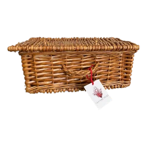 French Wicker Small Trunk