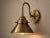 Not Yet Made - Made To Order Solid Brass Industrial Wall Sconce, Antique Brass Dome Shade, Farmhouse Bedroom Lighting For Sale - Image 5 of 11