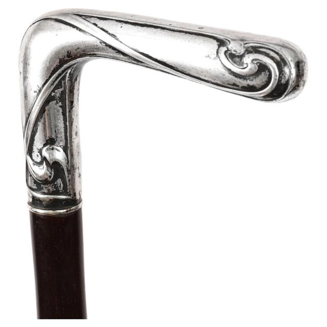 Antique French Silver Walking Cane Stick, 1800s For Sale - Image 10 of 10