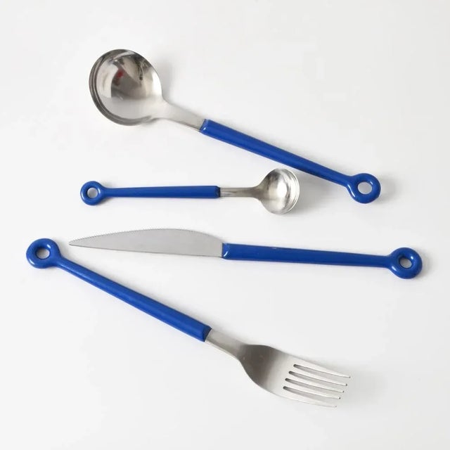 Set of tasting cutlery from the Mono Ring series. Designed by Peter Raacke for Mono in 1960s. Set consists of 4 pieces of...