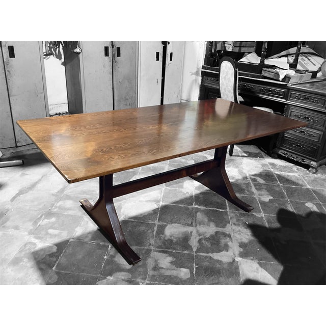 Bernini Vintage Wooden Table by Gianfranco Frattini for Bernini, 1960s For Sale - Image 4 of 14