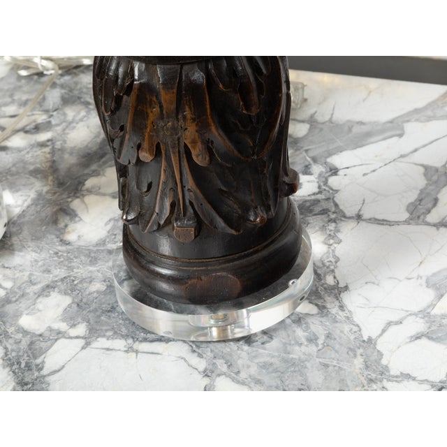 Wood 19th Century Italian Carved Walnut Solomonic Columns - a Pair For Sale - Image 7 of 9