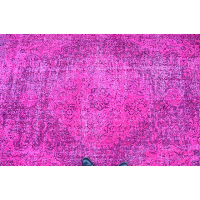 Pink Overdyed Turkish Rug Chairish