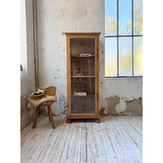 19th Century English Pine Display Case, 1890s For Sale - Image 10 of 18