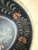 Vintage Rare Pennsylvania Dutch Hand Painted Classic Black Wooden Bowl Signed 12" For Sale - Image 10 of 10