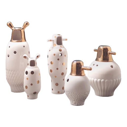Glazed Stoneware Showtime 10 Vase by Jaime Hayon for BD, Set of 5 For Sale