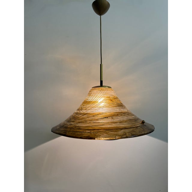 Mid-Century Acrylic Glass Hanging Lamp, 1970s For Sale - Image 18 of 18
