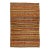 1960s Vintage Kilim Handmade Multicolor Stripe Wool Rug For Sale