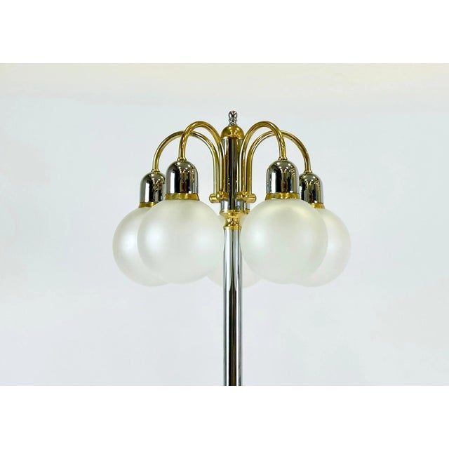 Dome Floor Lamp from Wortmann & Filz, 1980s For Sale - Image 6 of 10