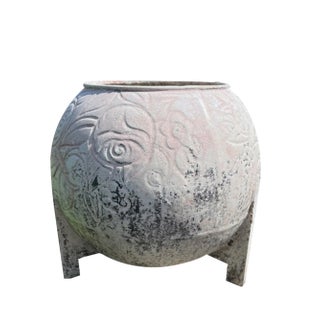 Art Deco Cast Iron Garden Planter from Deville & Cie, 1920s For Sale