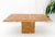 Mid-Century Modern Rouge Brick Color Single Pedestal Italian Marble Dining Conference Table For Sale - Image 3 of 12
