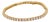 6.89 Carat Total Weight Diamond 14k Yellow Gold Tennis Bracelet For Sale