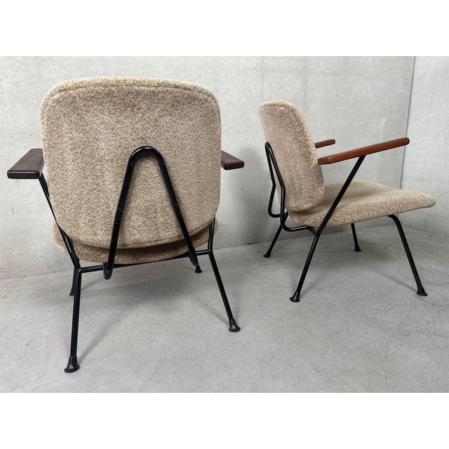 Metal Set of Vintage Armchairs by Gijs Van Der Sluis, 1960s For Sale - Image 7 of 14