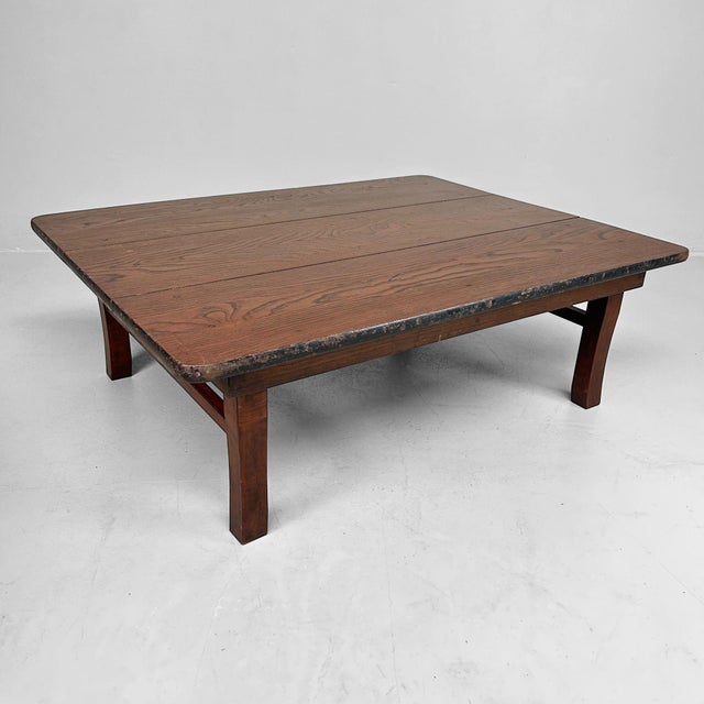 Wood Vintage Japanese Wooden Folding Leg Table, 1920s For Sale - Image 7 of 18
