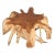 Round 36" Inch Organic Teak Root Coffee Table 27 For Sale