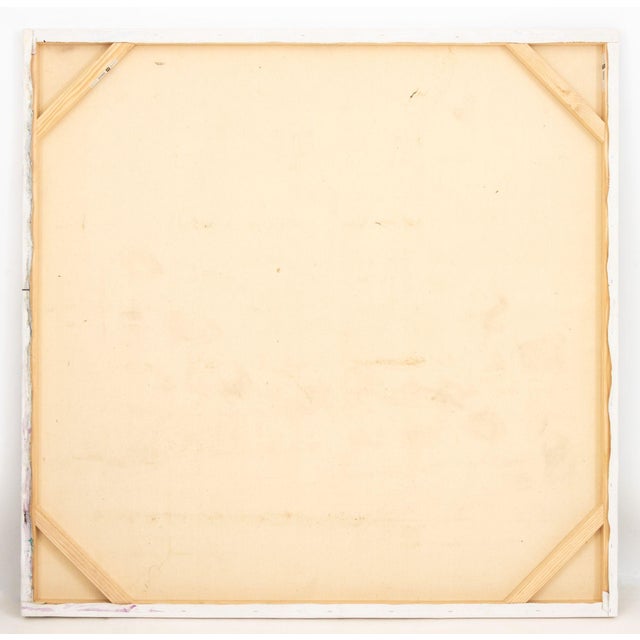 Late 20th Century Domenick Capobianco Abstract Composition Oil on Canvas For Sale - Image 5 of 6