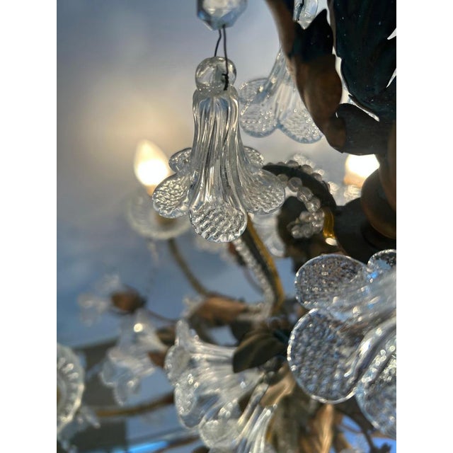 Murano Glass Chandelier, 1950s For Sale - Image 12 of 18