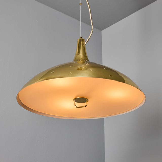 Paavo Tynell 'A1965' Counterweight Pendant Lamp in Brass for Gubi For Sale - Image 11 of 15